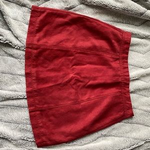 Burnt orange mini skirt